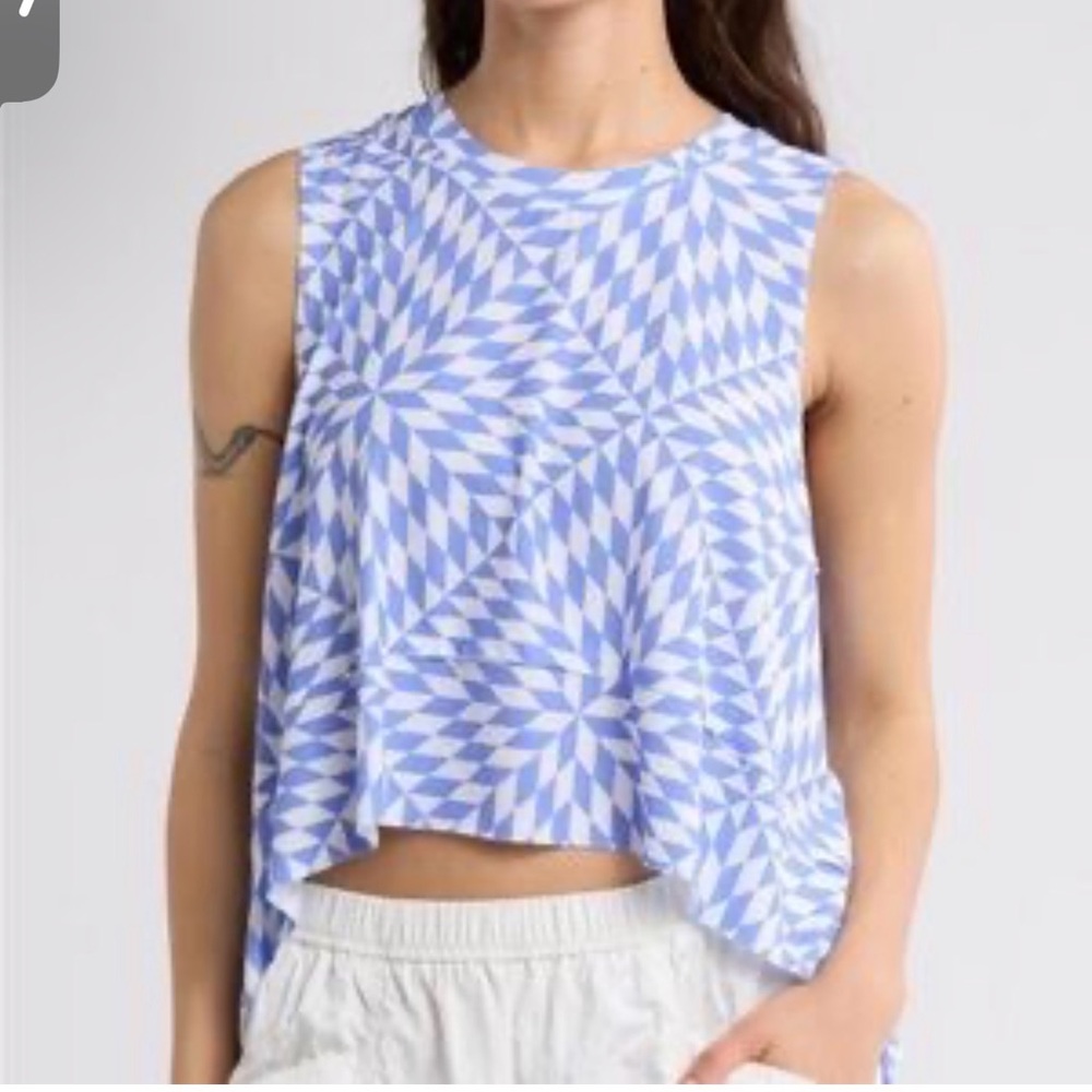 Free People Printed Tempo Tank NWOT